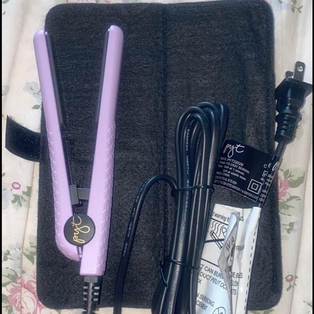 Mini hair straightener (purple)